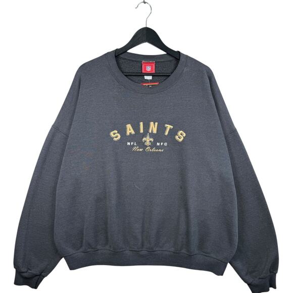 Vintage NFL New Orleans Saints NFC Sweatshirt Crewneck 2XL - Picture 1 of 7